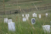Little Bighorn battlefield markers, Crow Reservation, Montana