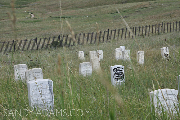 Little Bighorn battlefield markers, Crow Reservation, Montana