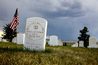 Little Bighorn cemetery, Crow Reservation, Montana