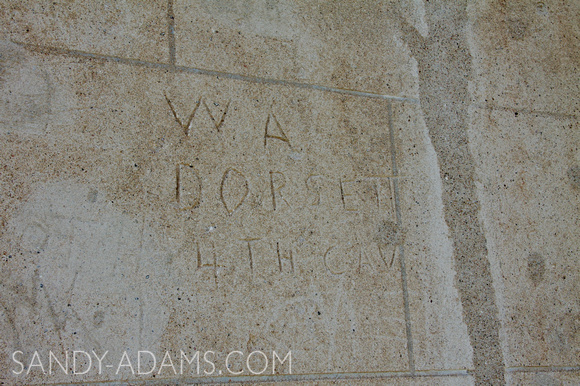 Inscription on building - Fort Laramie, WY