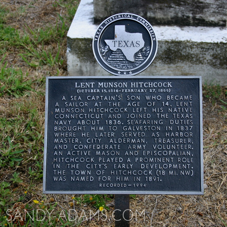 Marker at Veteran grave - Galveston Island, TX
